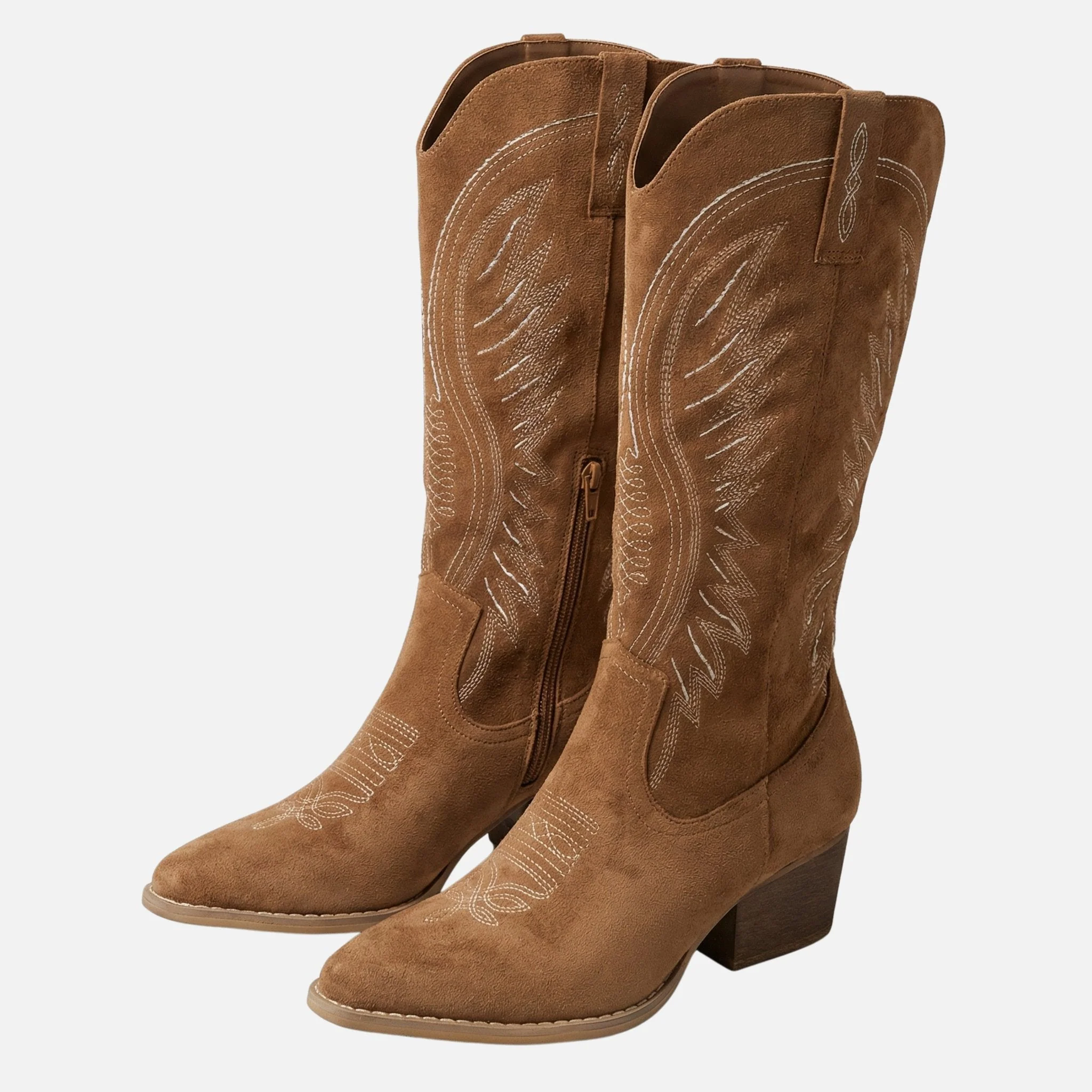 Kathrin | Damen Wildleder Westernstiefel Hoher Schaft – Hohe Western Stiefel Damen - Image 8