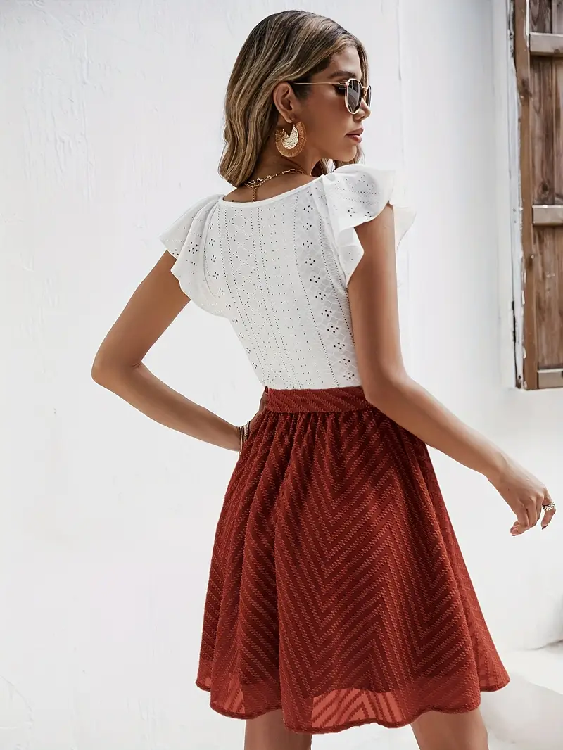 Wilhelmina – Set aus Oberteil mit Flügelärmeln und Rock mit Taillenbund - Image 13