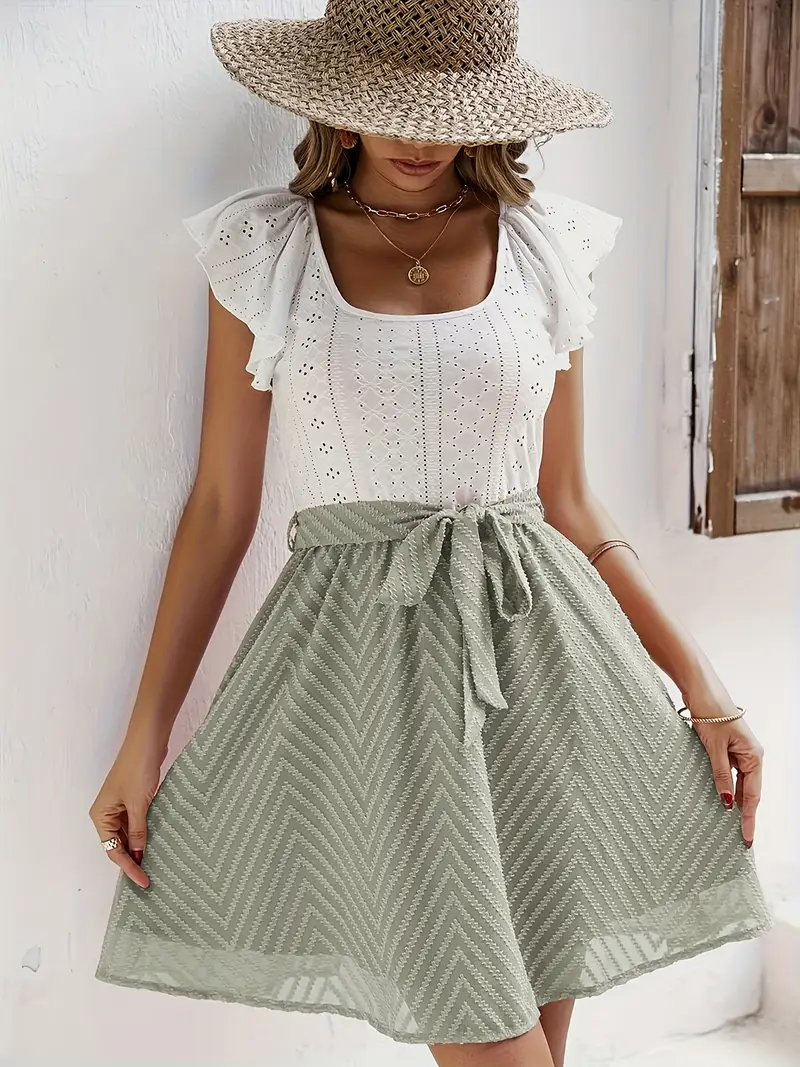 Wilhelmina – Set aus Oberteil mit Flügelärmeln und Rock mit Taillenbund - Image 17