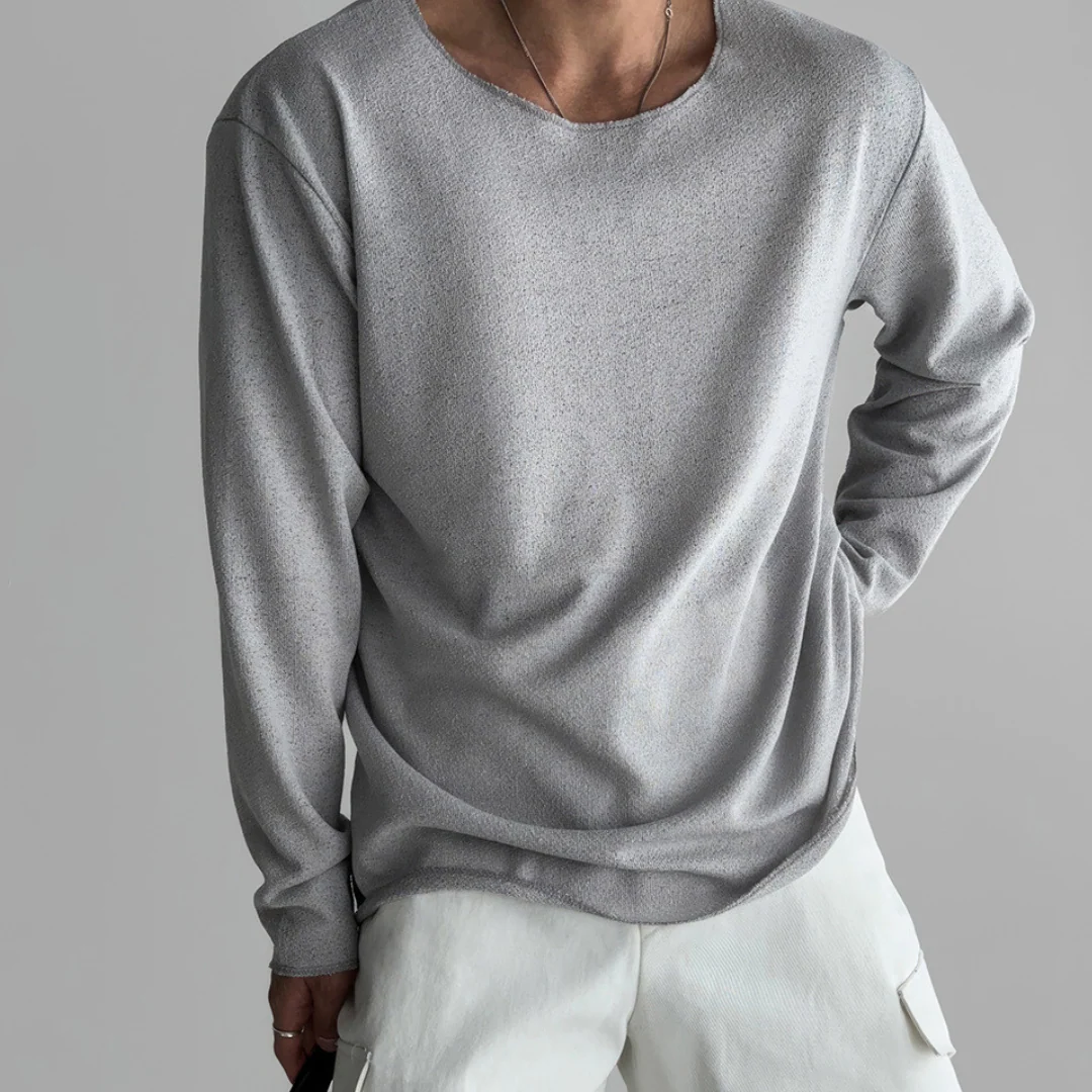 William – Herren Langarmshirt Mit Rundhalsausschnitt - Image 3