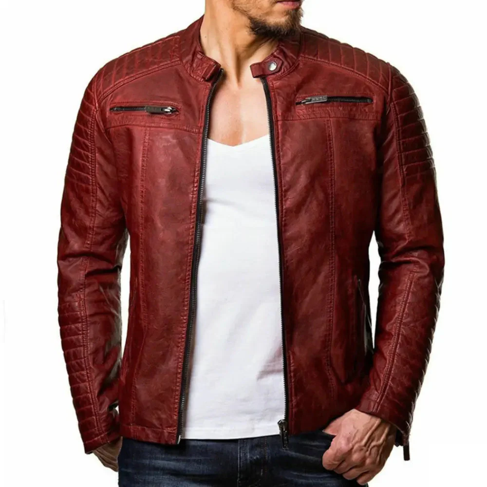 Winddichte Lederjacke für Herren - Image 3