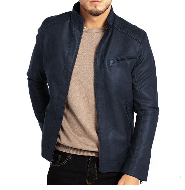Winddichte Lederjacke für Herren - Image 4