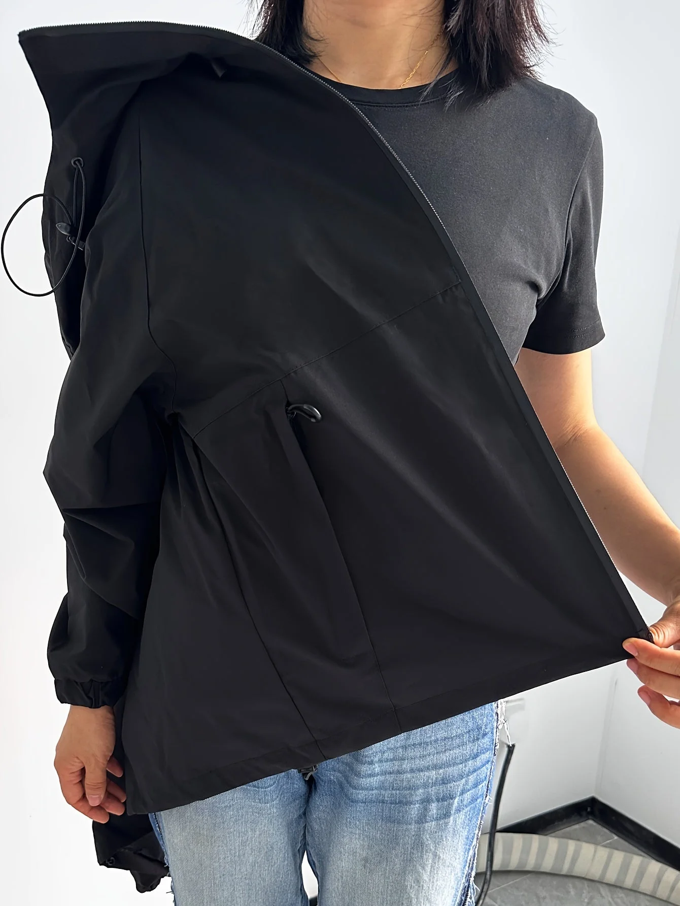 Winddichte Regenjacke mit Kapuze für Damen | Langarm - Image 10
