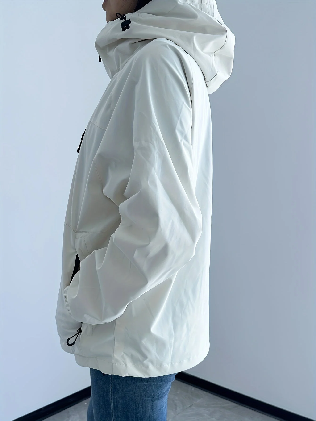 Winddichte Regenjacke mit Kapuze für Damen | Langarm - Image 7
