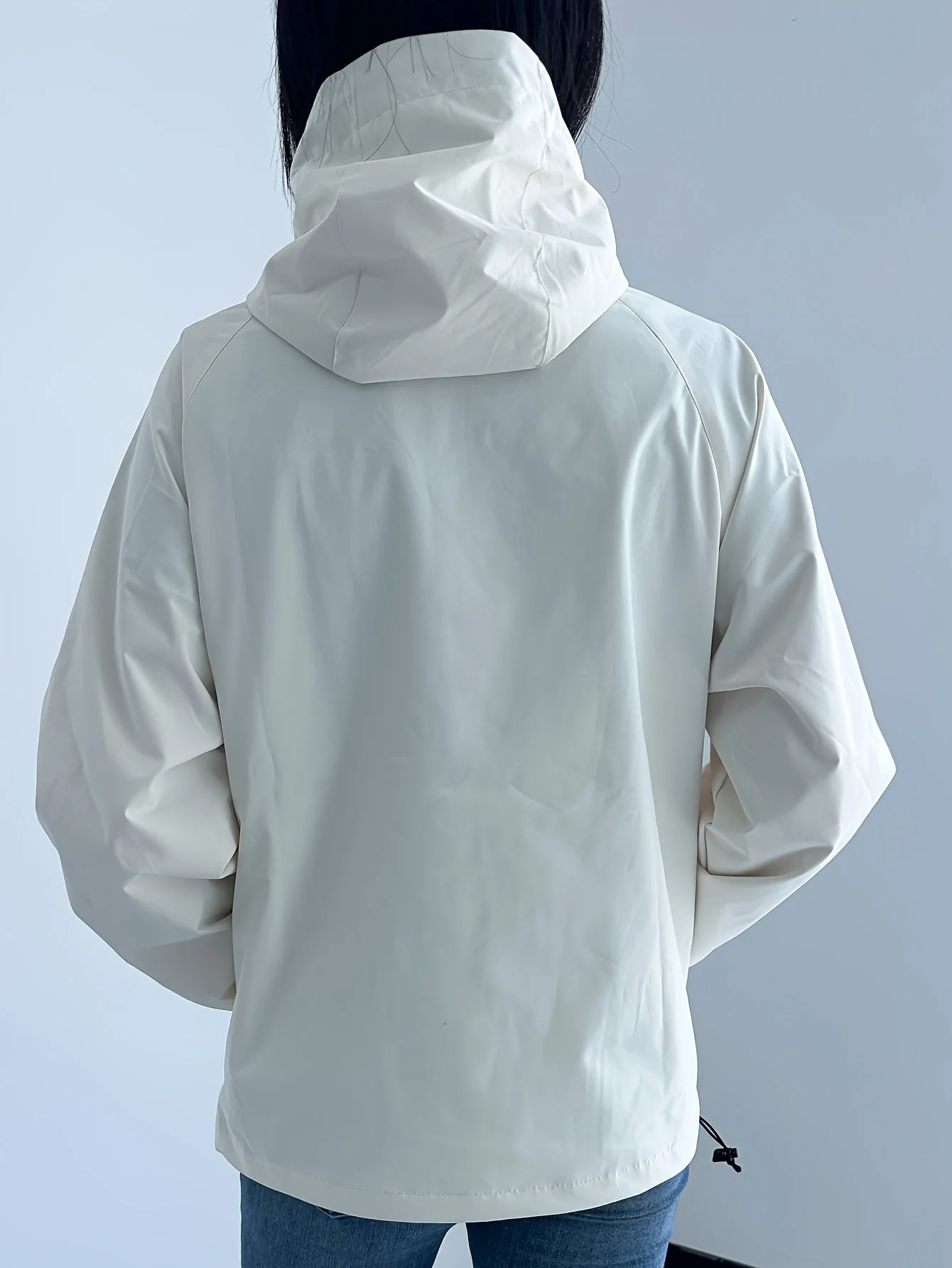 Winddichte Regenjacke mit Kapuze für Damen | Langarm - Image 8