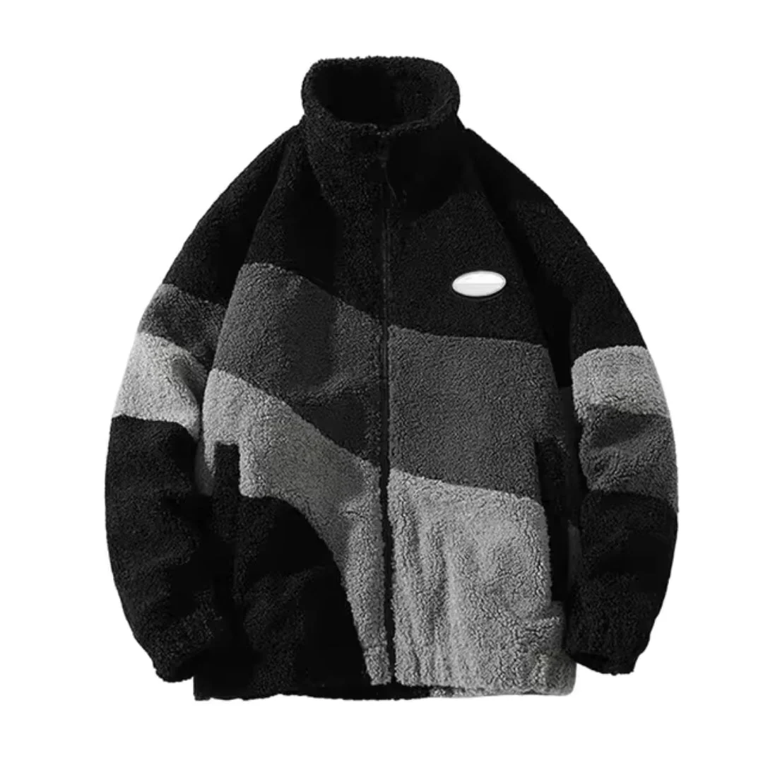 Winter Kunst pelz Fleecejacke Streetwear - Image 2