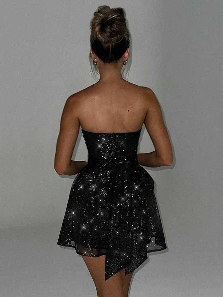Wunderschönes Glitzer-Cocktailkleid für Damen | Mini - Image 2