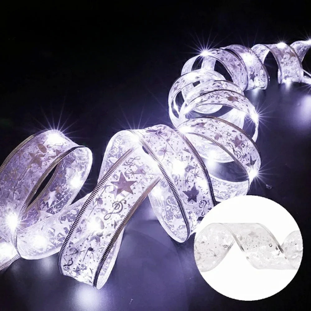 XmasSlinger | LED-Weihnachtsbeleuchtung und Schleifen-Set zur Dekoration - Image 2