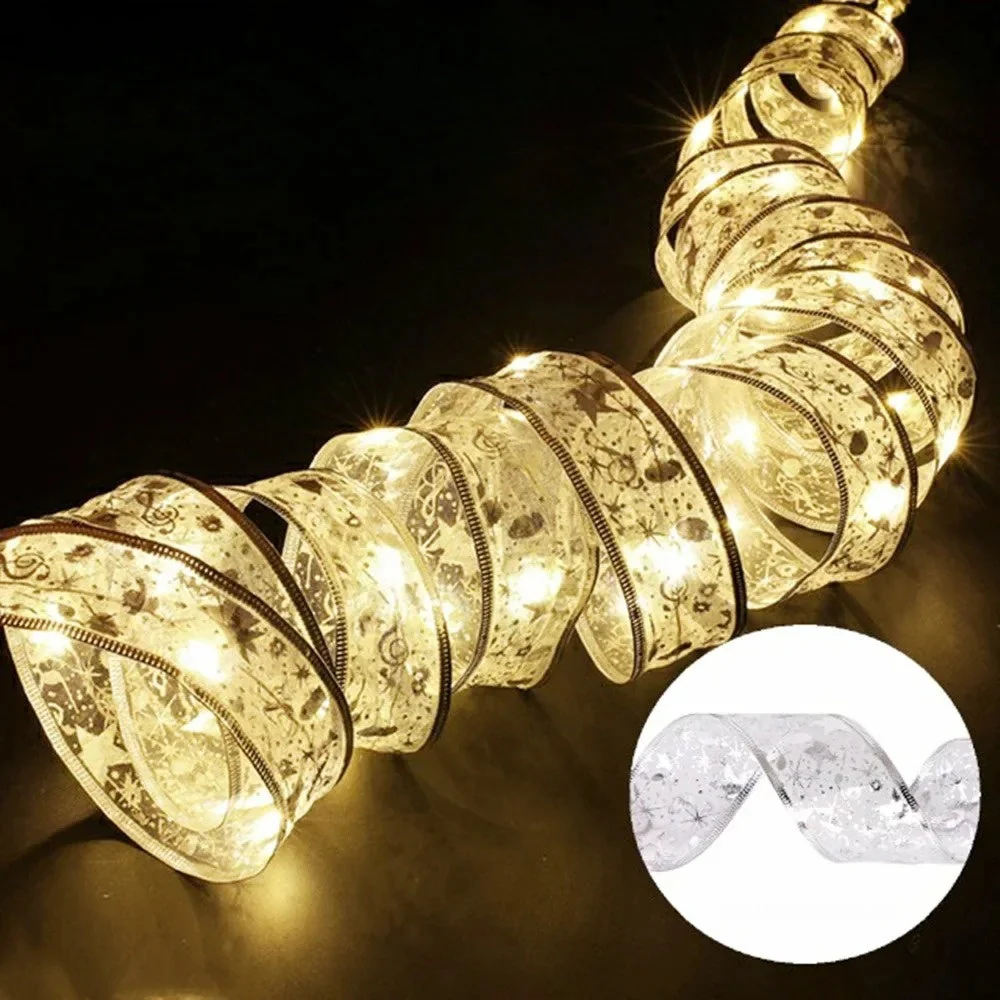 XmasSlinger | LED-Weihnachtsbeleuchtung und Schleifen-Set zur Dekoration - Image 3