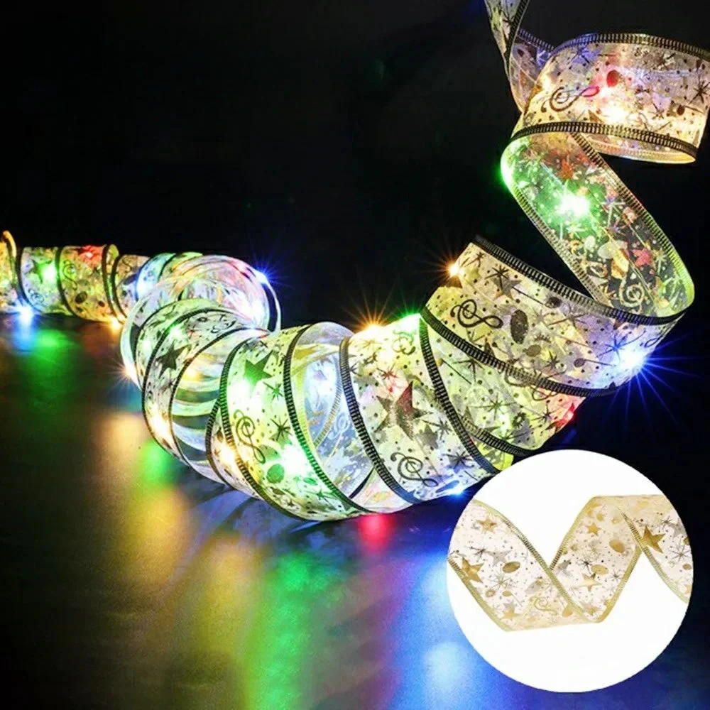 XmasSlinger | LED-Weihnachtsbeleuchtung und Schleifen-Set zur Dekoration - Image 6