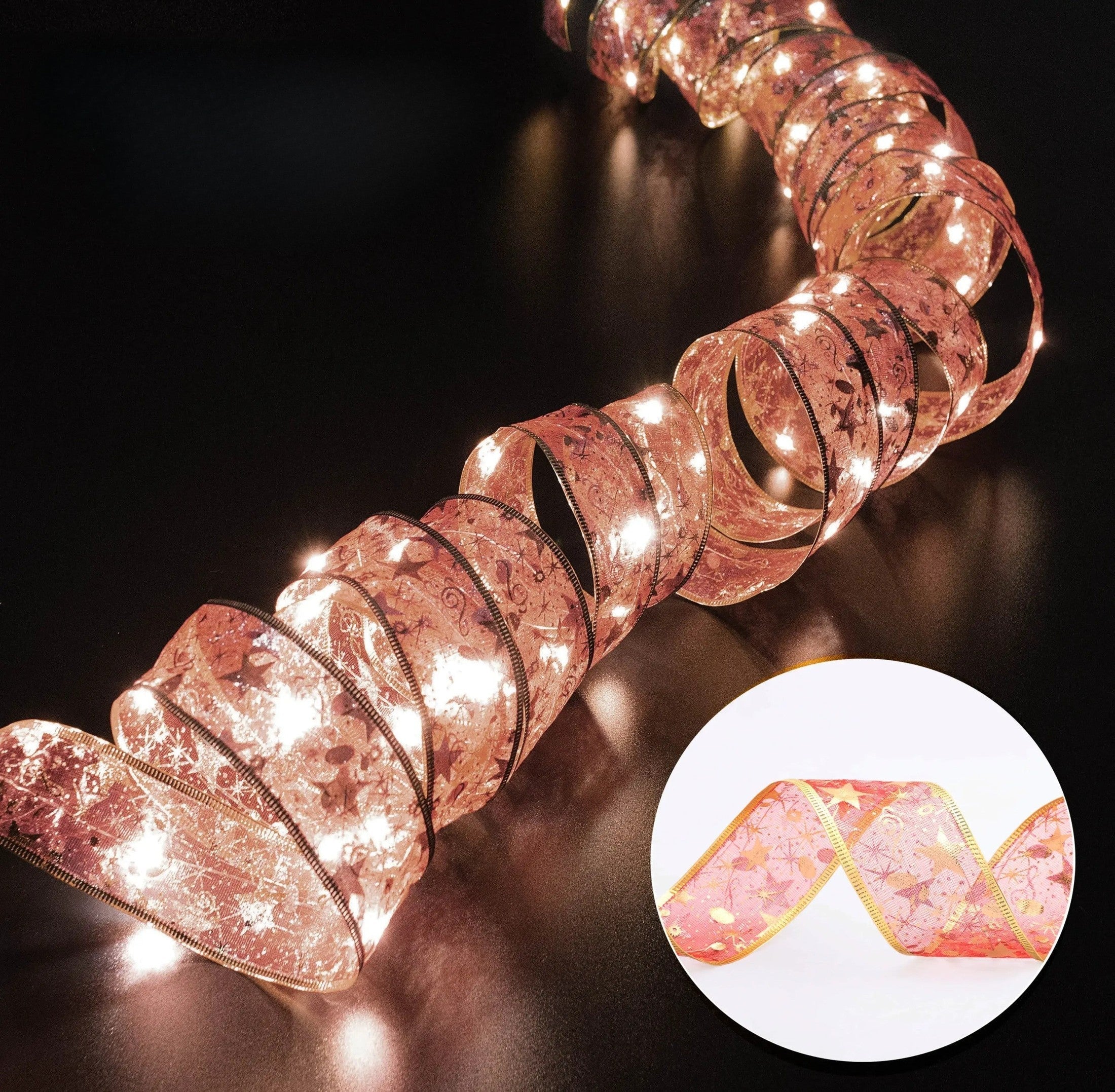 XmasSlinger | LED-Weihnachtsbeleuchtung und Schleifen-Set zur Dekoration - Image 7