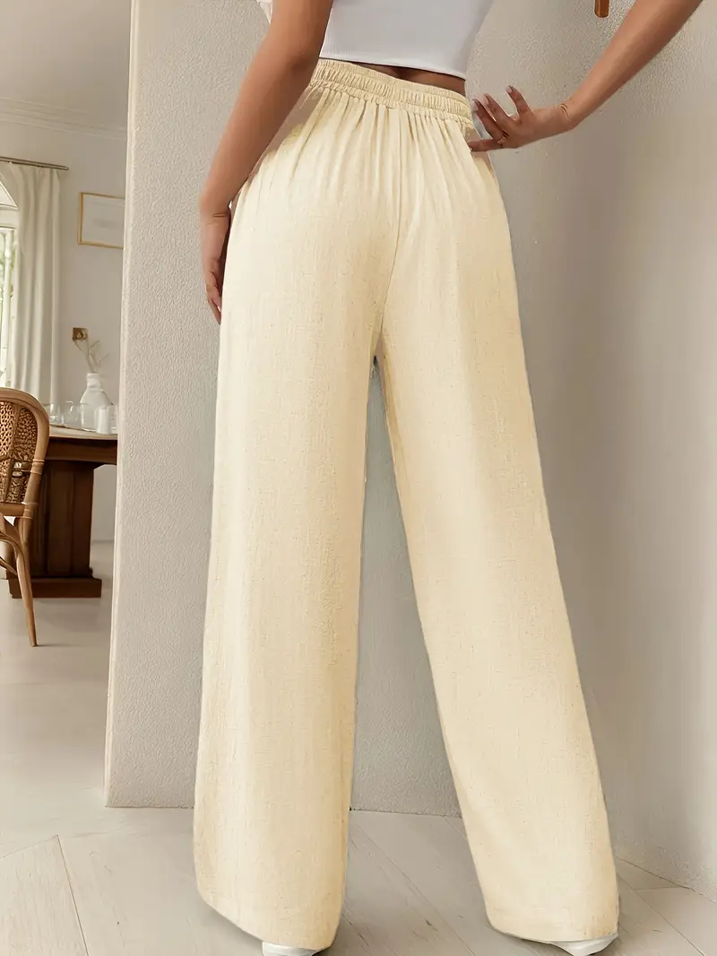 Yara – High-Waist-Loungehose mit Kordelzug und weitem Bein - Image 5