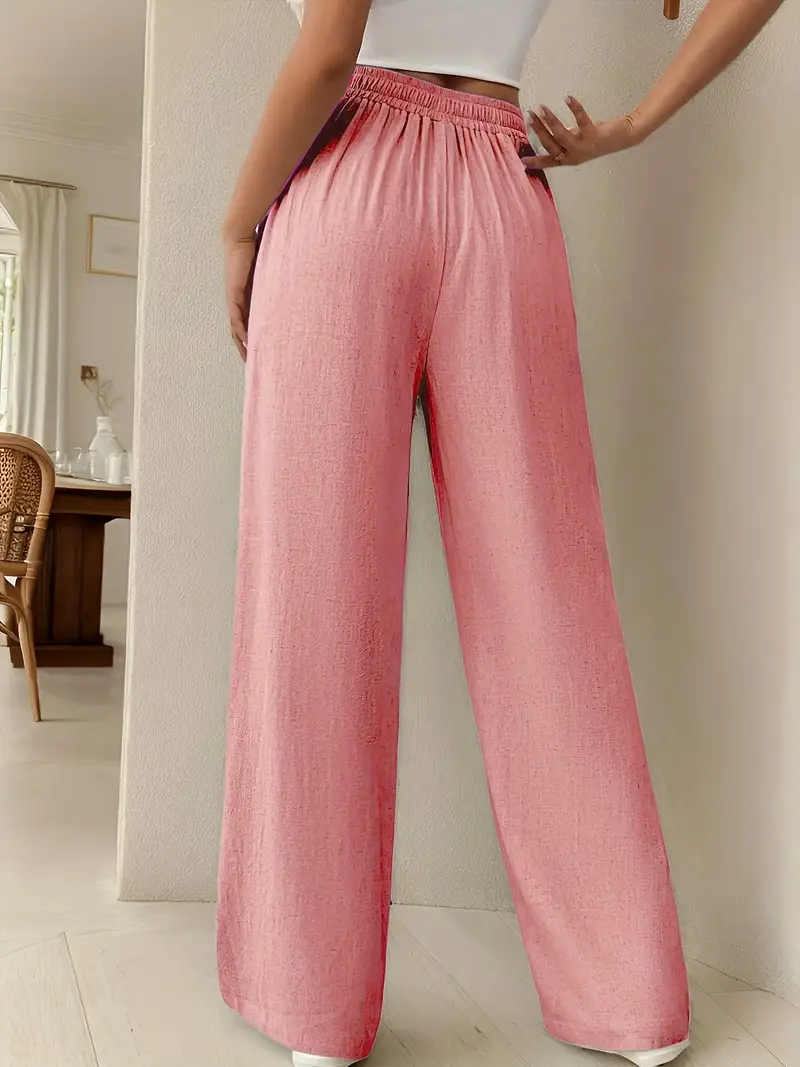 Yara – High-Waist-Loungehose mit Kordelzug und weitem Bein - Image 7