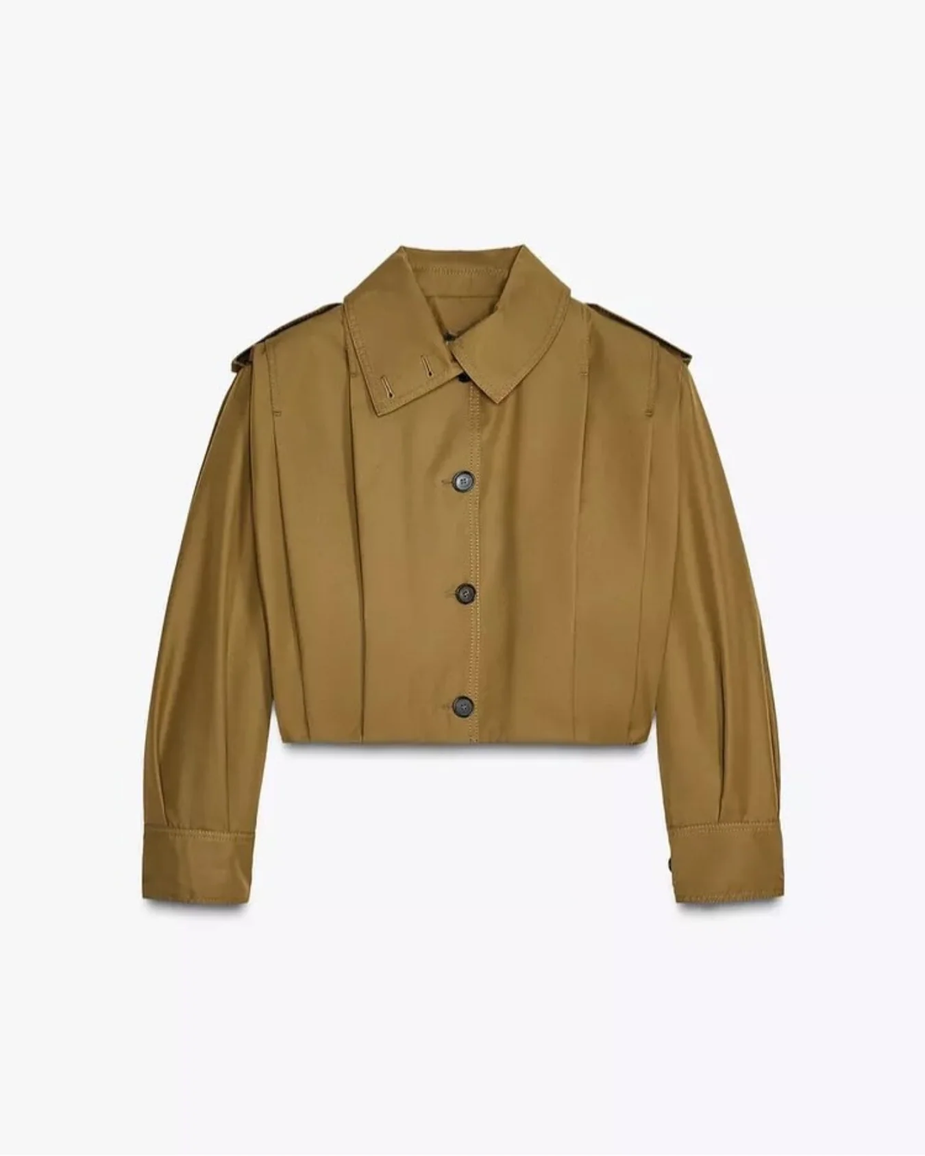 Yvana | Cropped Trenchjacke Mit Volumenärmeln - Image 8