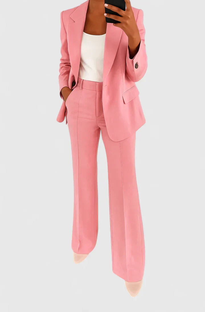 Yvonne | Damen Maßgeschneiderter Blazer Hosen Set - Image 5