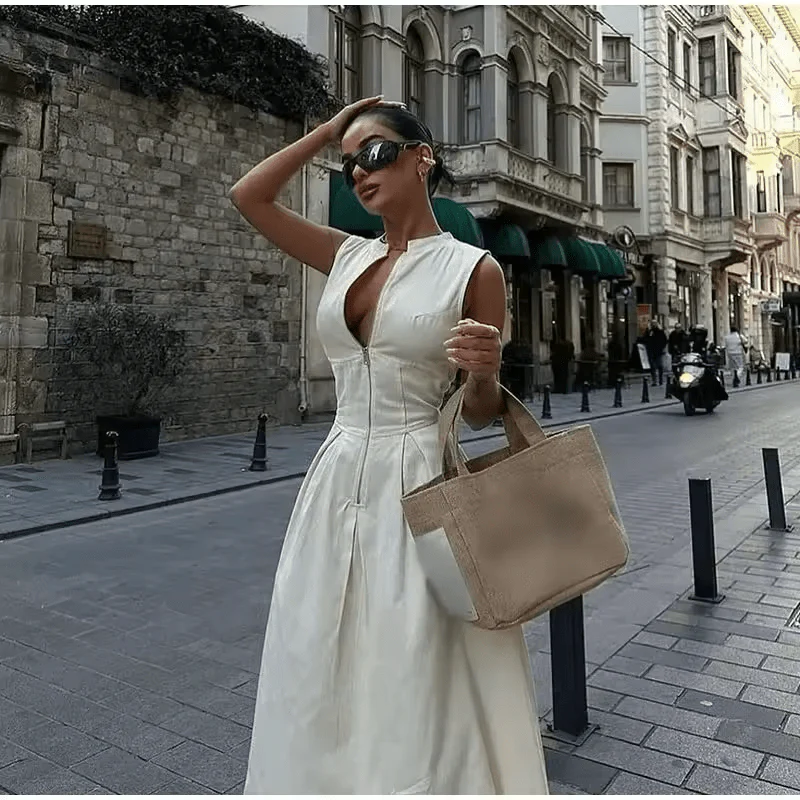 Zaira | Damen Maxikleid A-Linie Elegant Leicht Sommer - Image 2