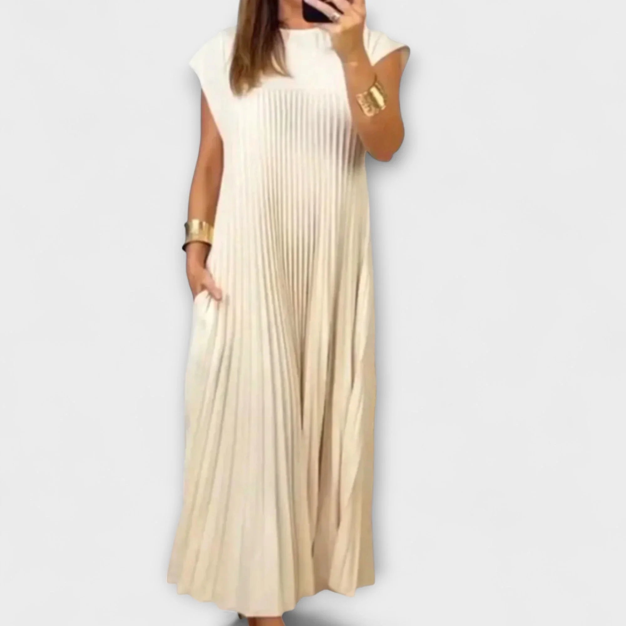 Zairelle – Elegantes Faltenkleid - Image 4