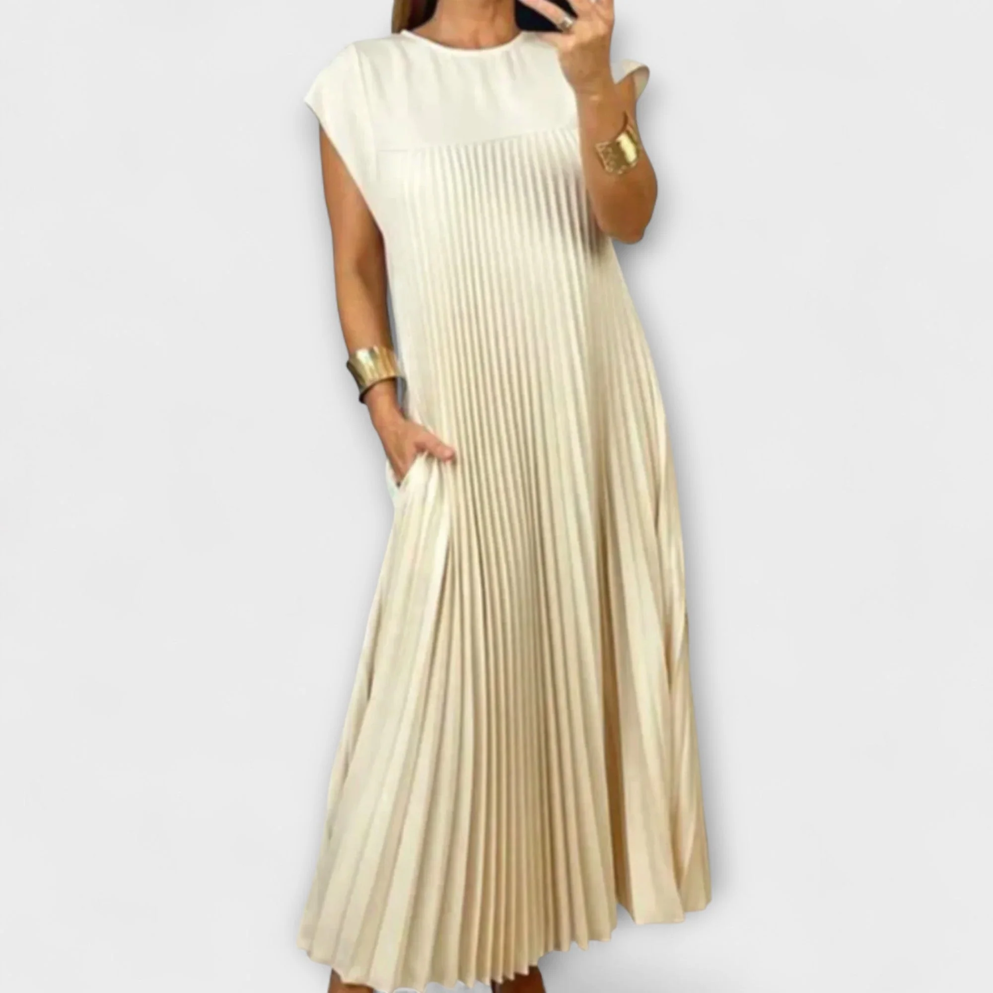 Zairelle – Elegantes Faltenkleid - Image 6