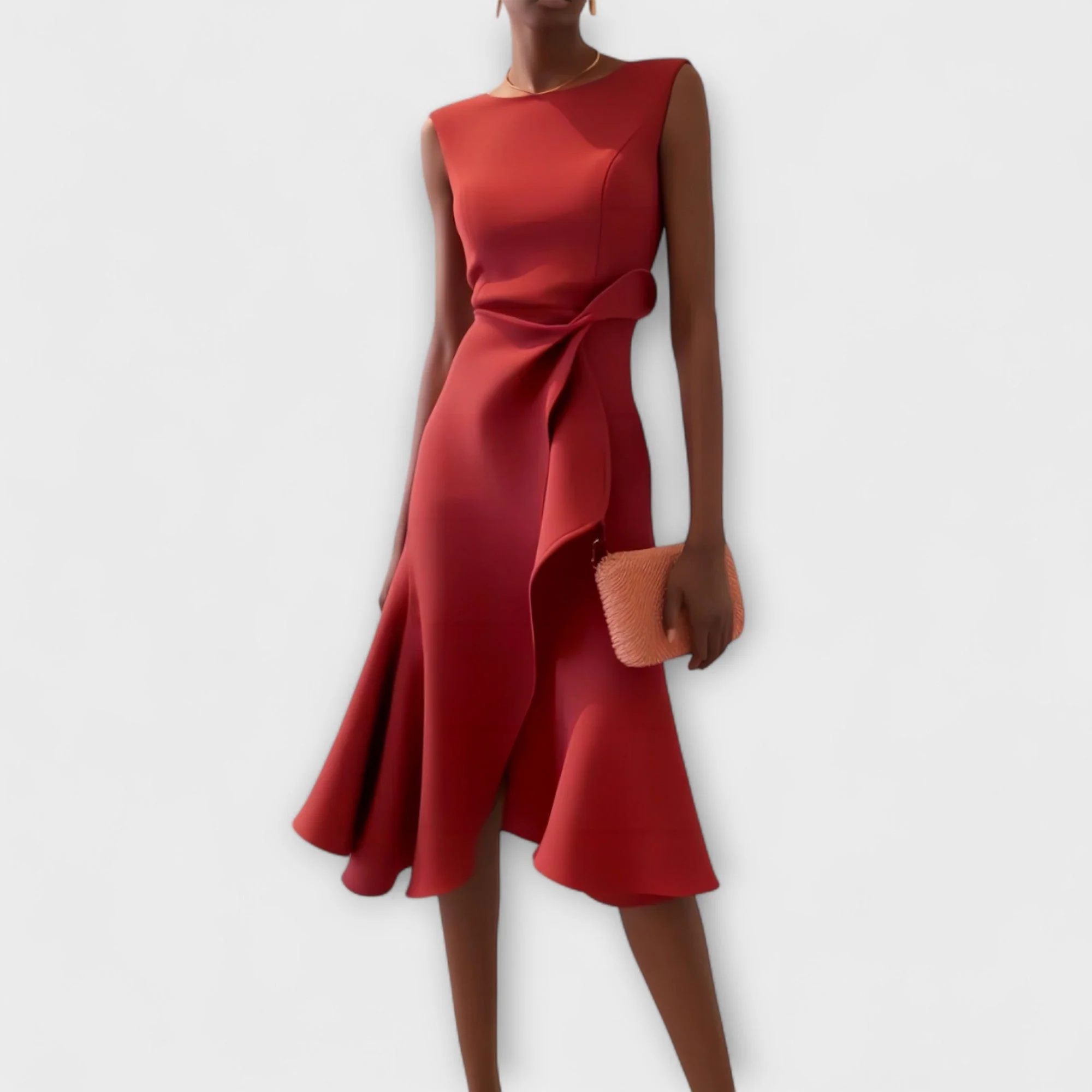 Zandelle | Asymmetrisches Midi-Kleid mit Drapierung - Image 2