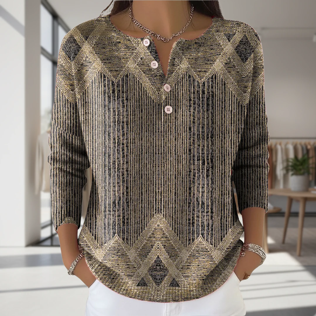 Zayarie - Gestreiftes Longsleeve mit Soft-Touch - Image 3