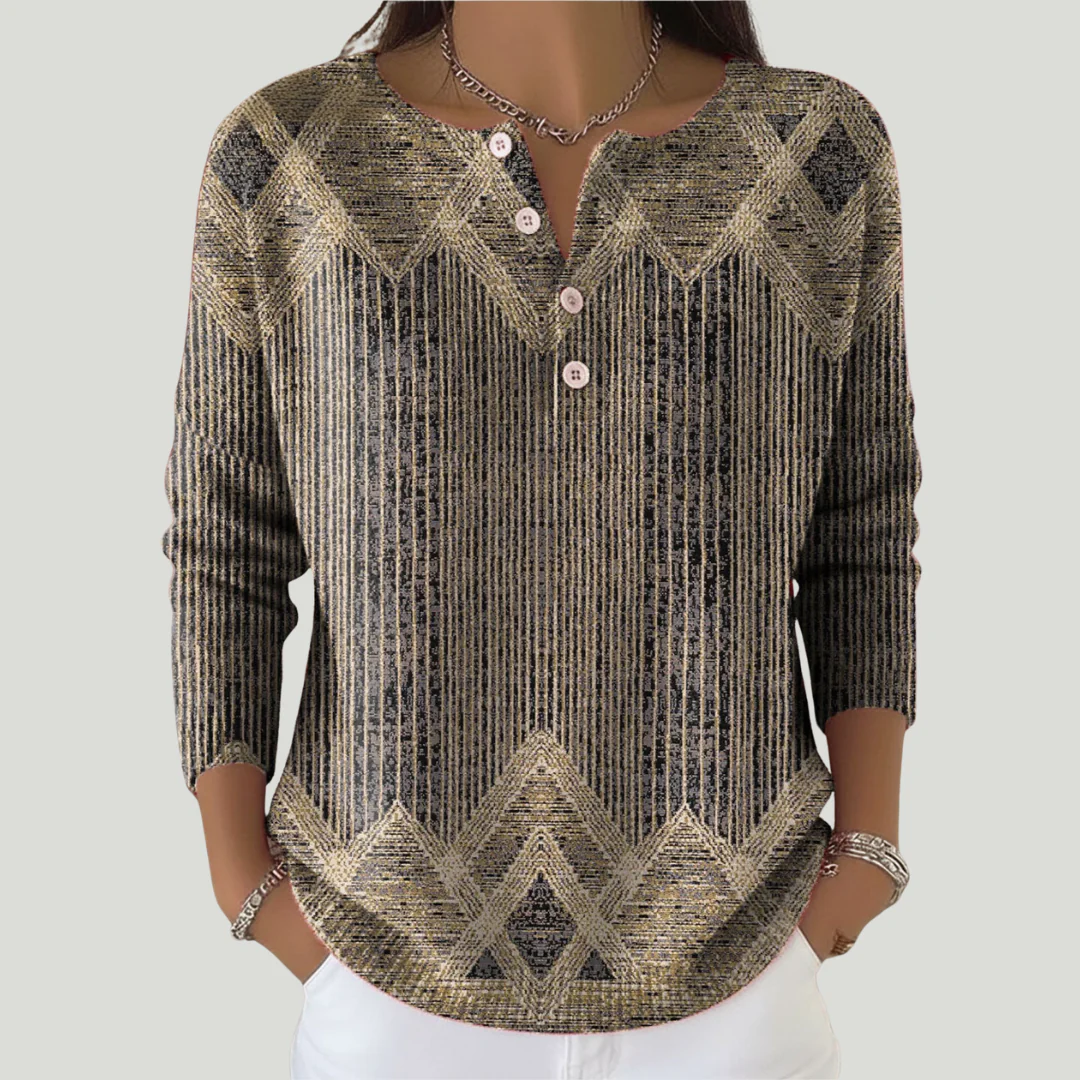 Zayarie - Gestreiftes Longsleeve mit Soft-Touch - Image 4