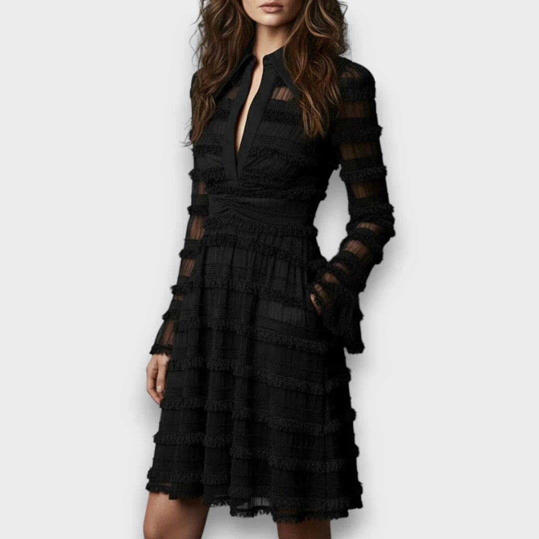 Zayenna - Strukturiertes Fransenkleid - Image 2