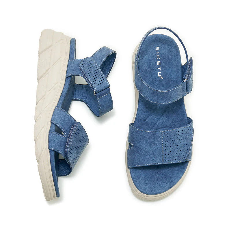 Zeljka- Damen Sportliche Wedgesandalen mit dämpfender Sohle - Image 3