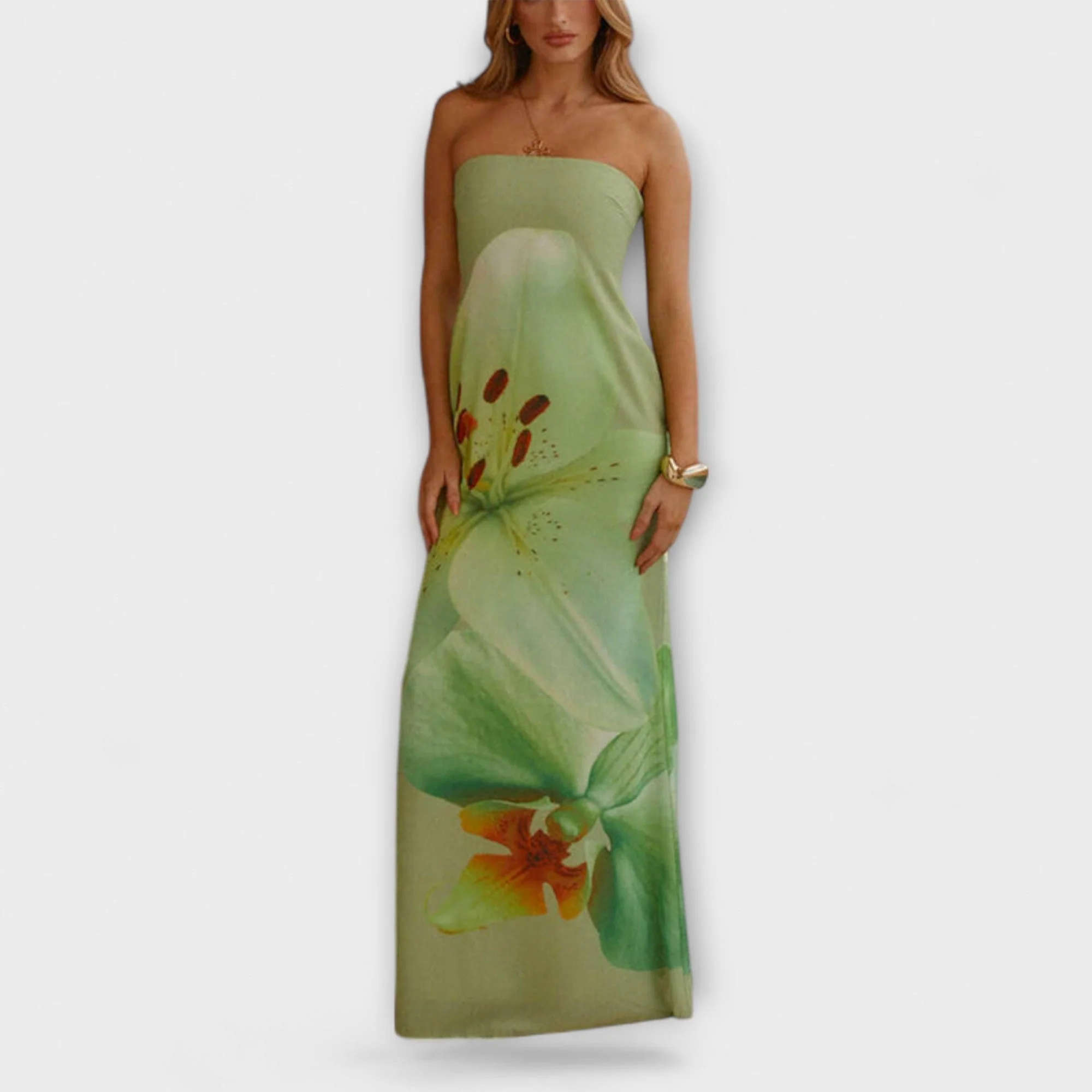 Zephyra - Elegantes Off-Shoulder Maxi-Kleid - Image 2