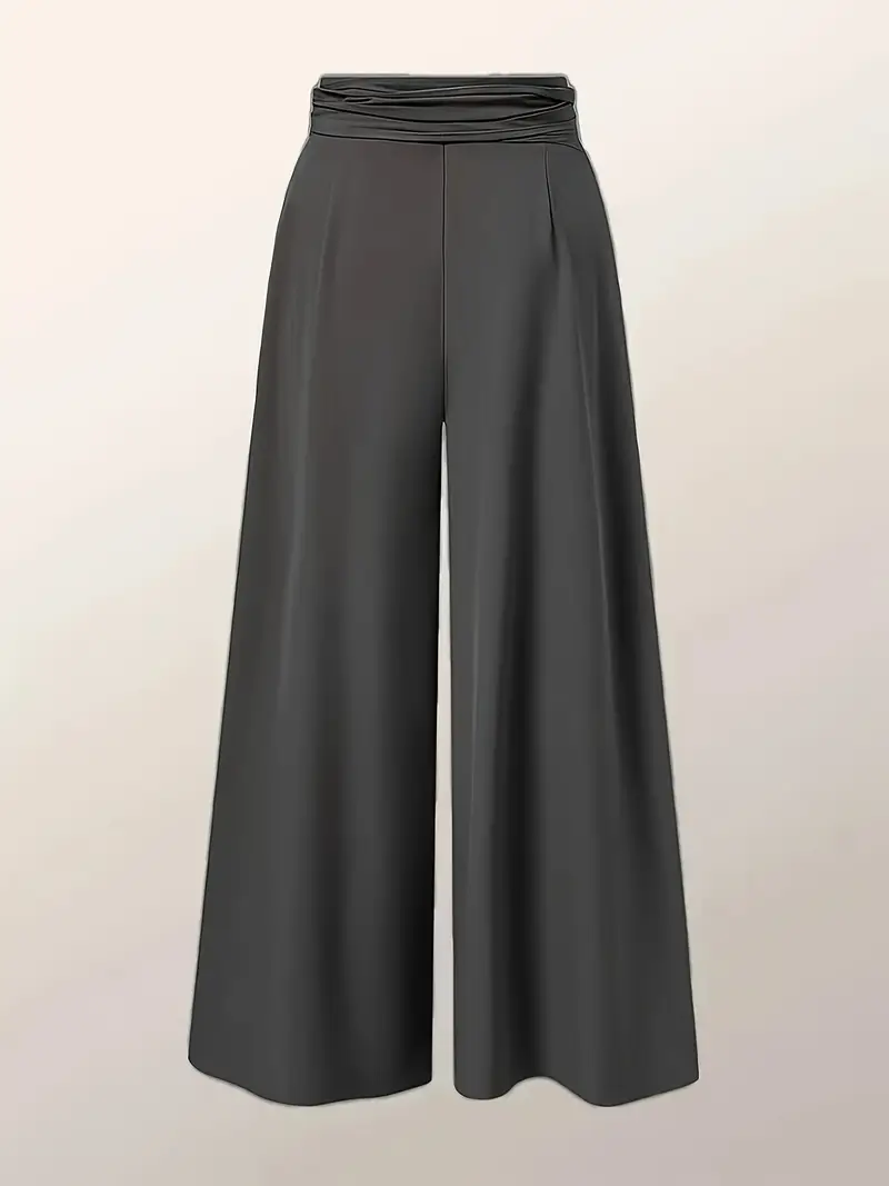 Zephyra – Palazzohose mit hoher Taille und weitem Bein und Bindeband vorne - Image 7