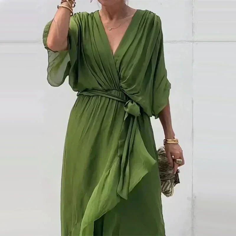 Zera – Boho-Chic Wickelkleid mit V-Ausschnitt - Image 2