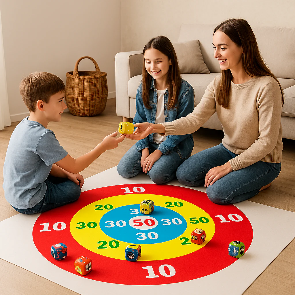 Zielwurfspiel-Set – Zielbrett mit 10 Sitzsäcken für Spaß drinnen und draußen - Image 3