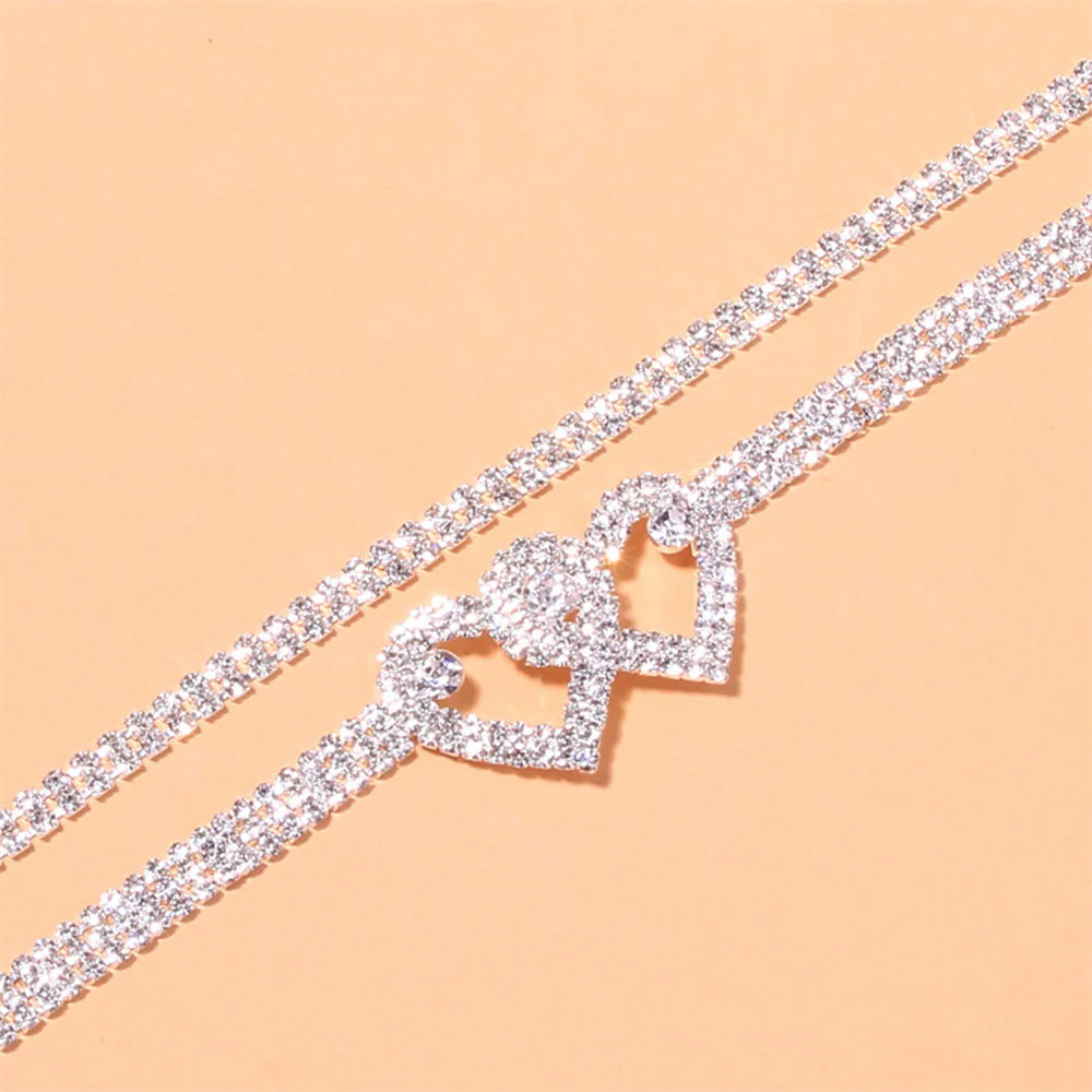 Zirkonia Fußkettchen Armreif aus Sterlingsilber - Image 2