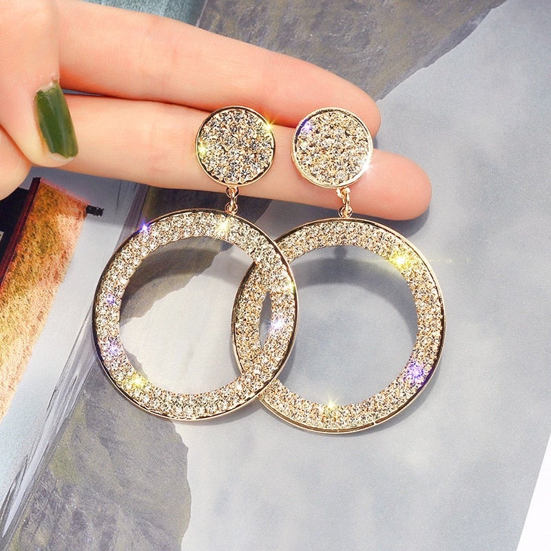 Zirkonia-Ohrringe in Gold und Silber - Image 2