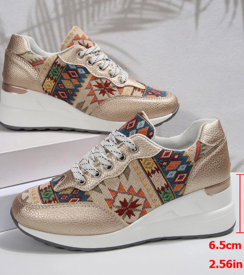 Znaya – Boho Turnschuhe Mit Geometrischem Schnürdesign - Image 7