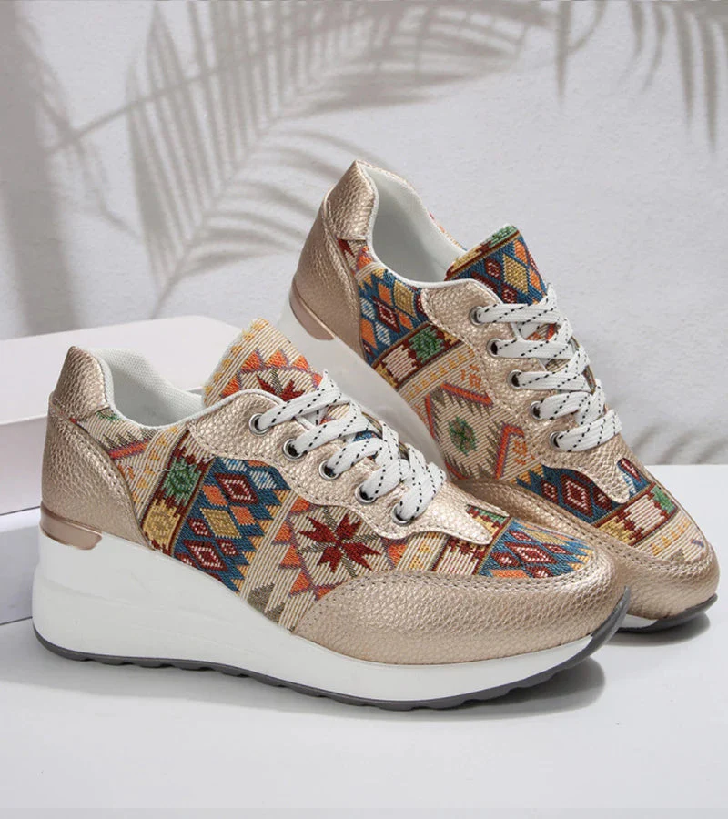 Znaya – Boho Turnschuhe Mit Geometrischem Schnürdesign - Image 8