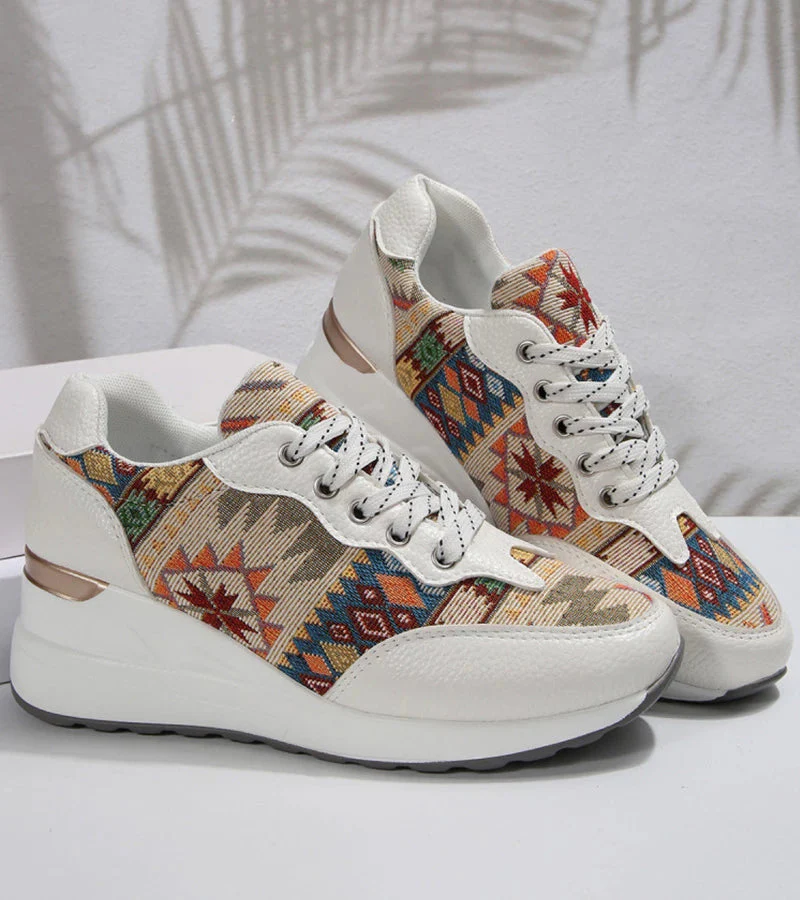 Znaya – Boho Turnschuhe Mit Geometrischem Schnürdesign - Image 9