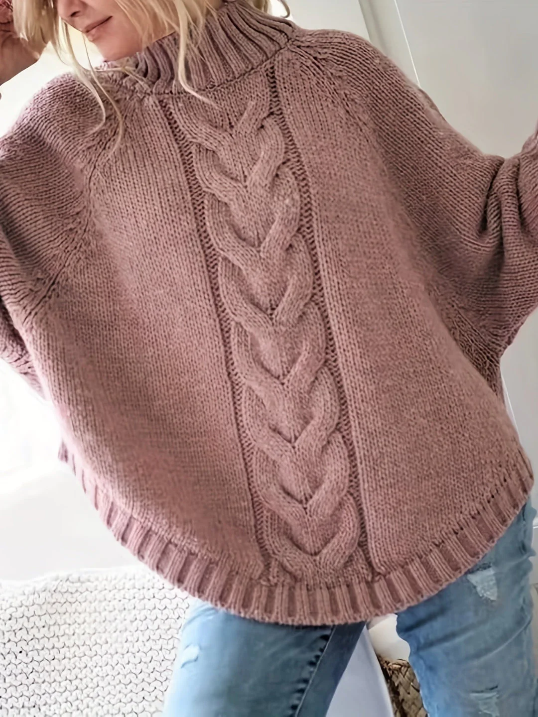 Zopfmuster-Pullover – Mühelose Wärme mit schicker Eleganz - Image 2