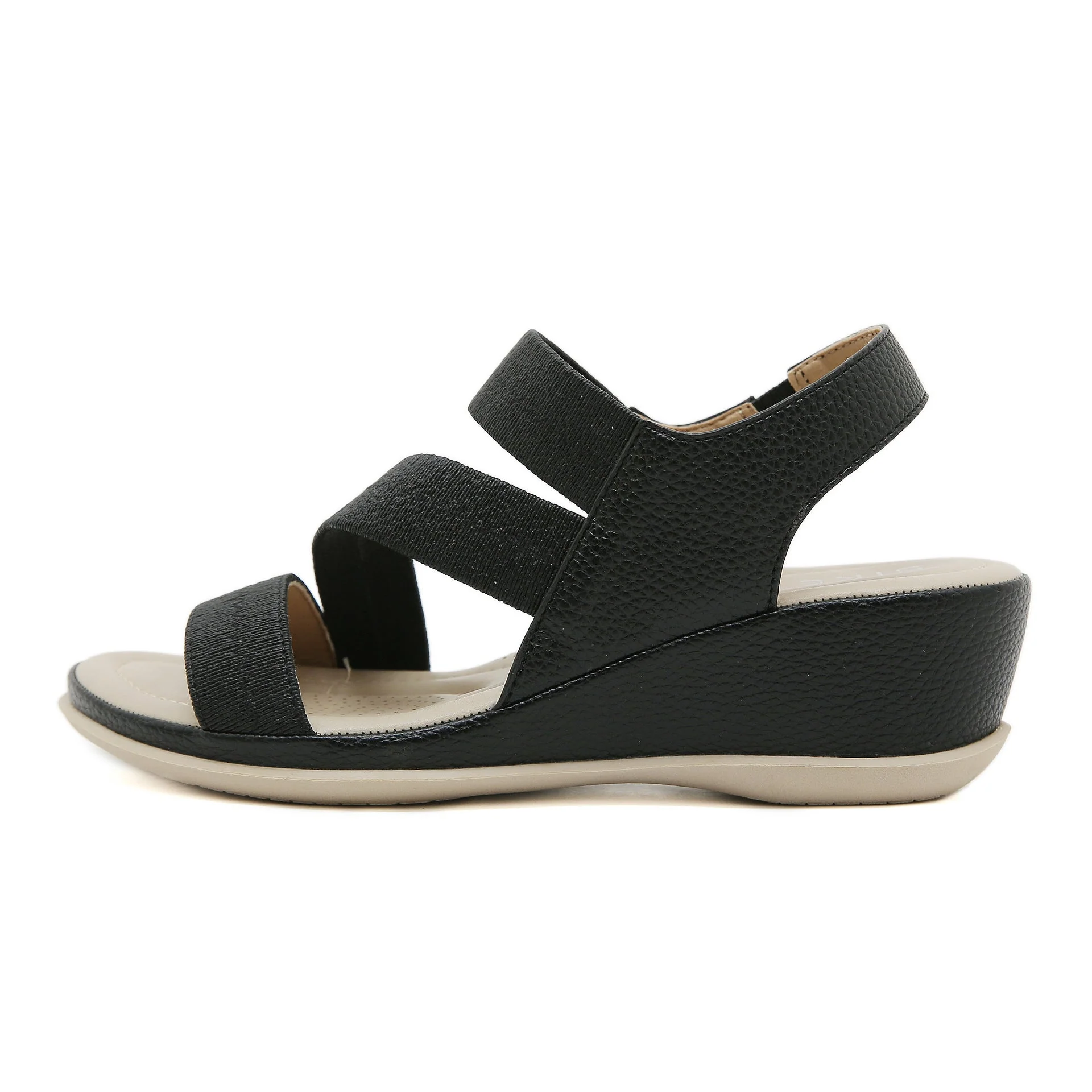 Zsófia- Damen Wedgesandalen mit elastischen Riemen und Innensohle - Image 5