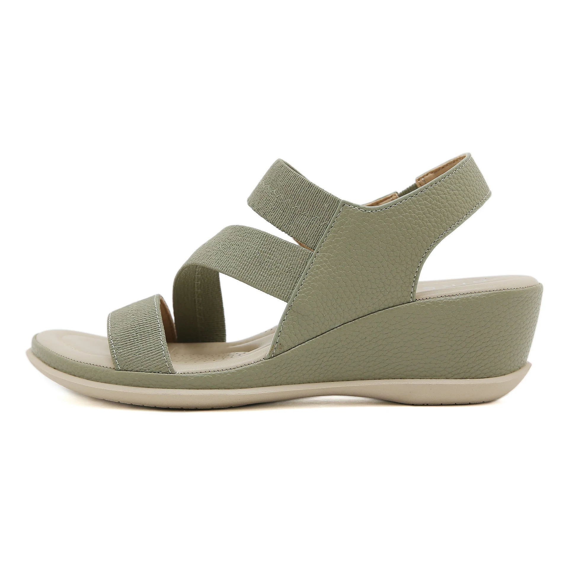 Zsófia- Damen Wedgesandalen mit elastischen Riemen und Innensohle - Image 6