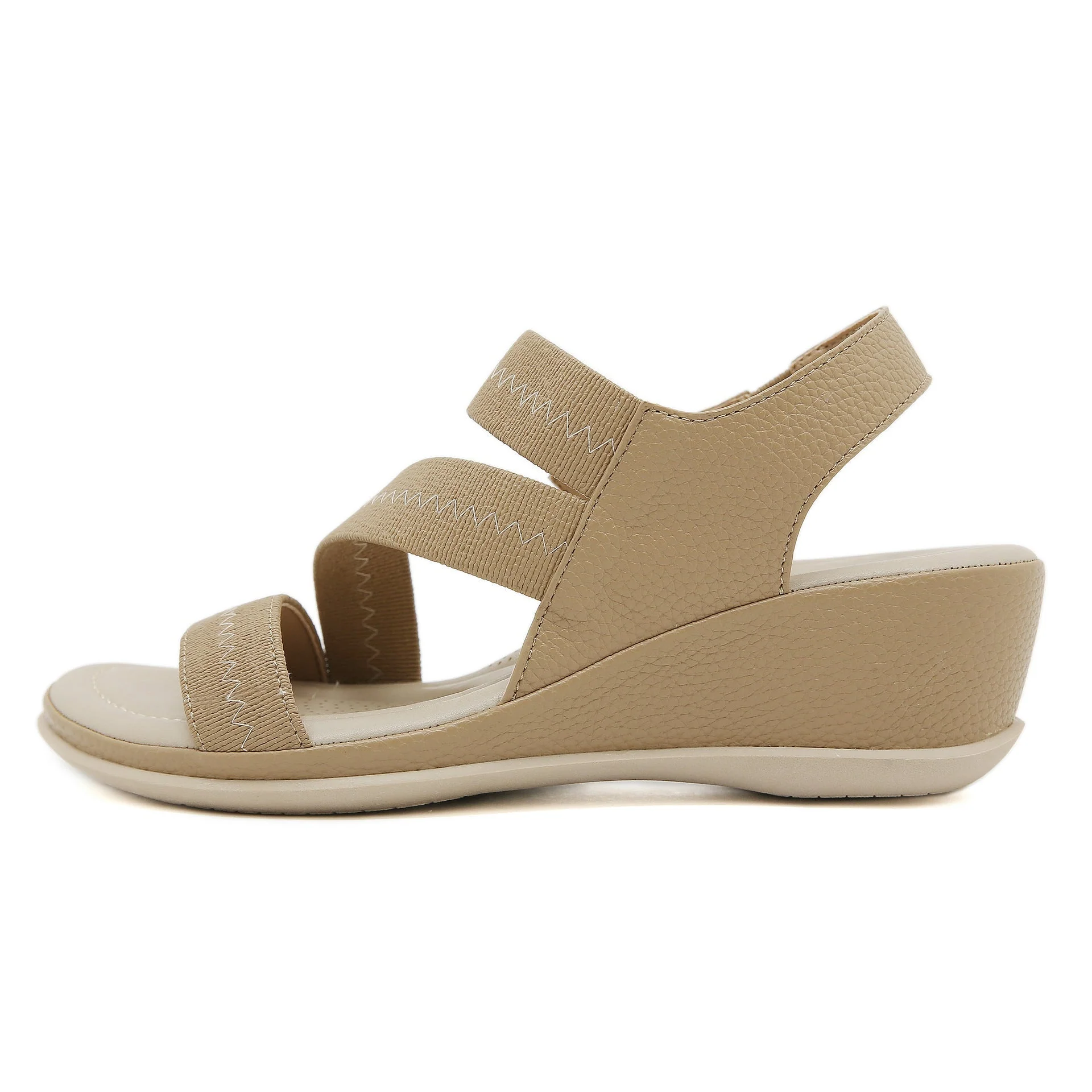 Zsófia- Damen Wedgesandalen mit elastischen Riemen und Innensohle - Image 7