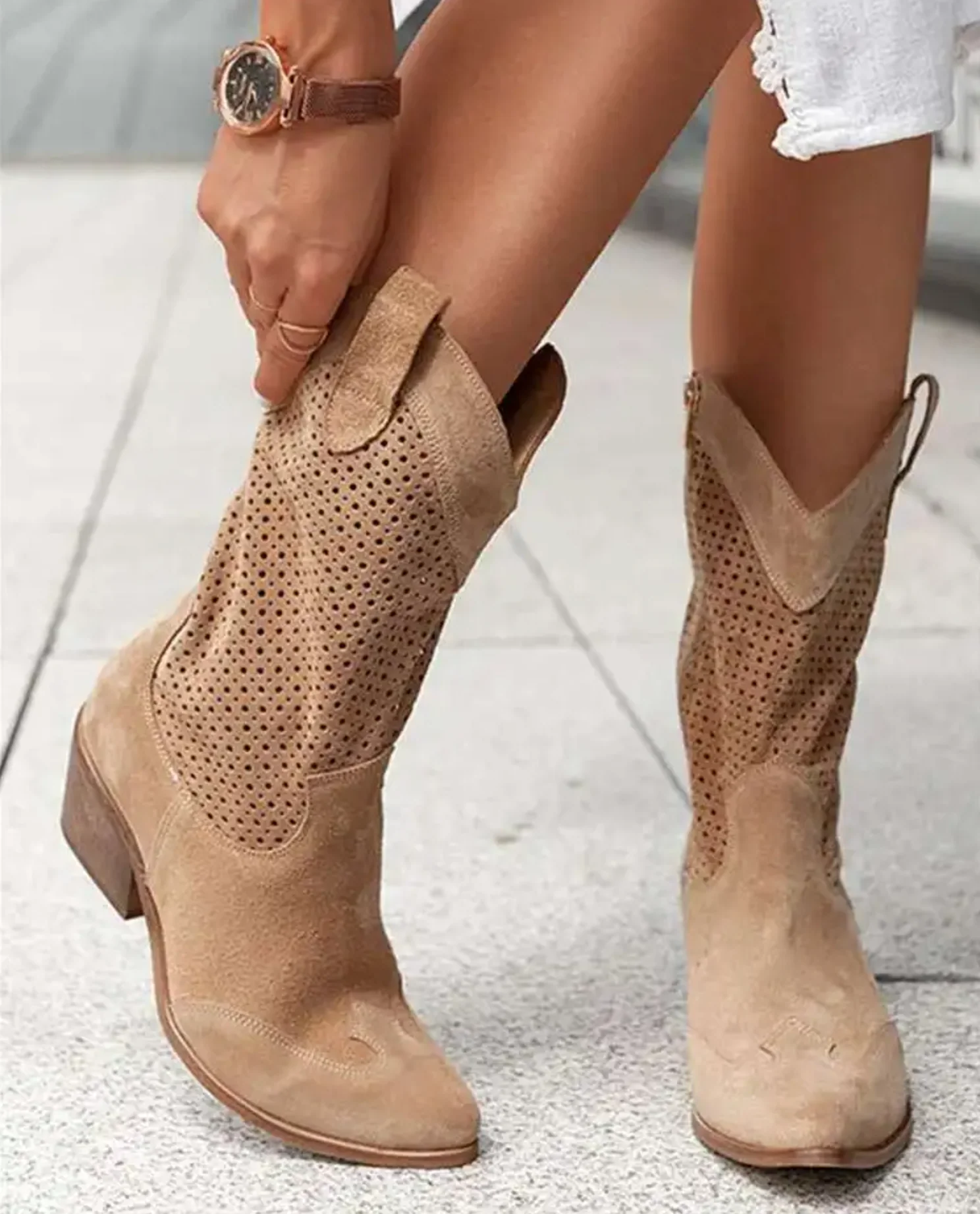 Zulana | Desert Breeze Wildlederstiefel - Image 9