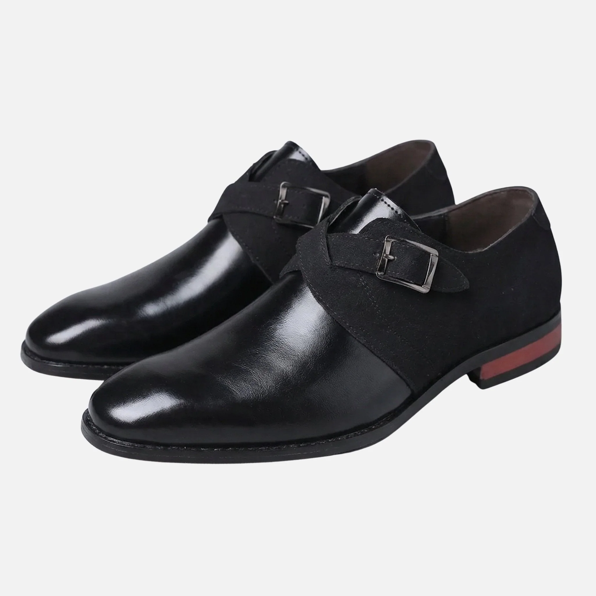 Stefan | Herren Zweifarbige Monkstrap-Schuhe Leder Wildleder – Monkstrap Business - Image 8