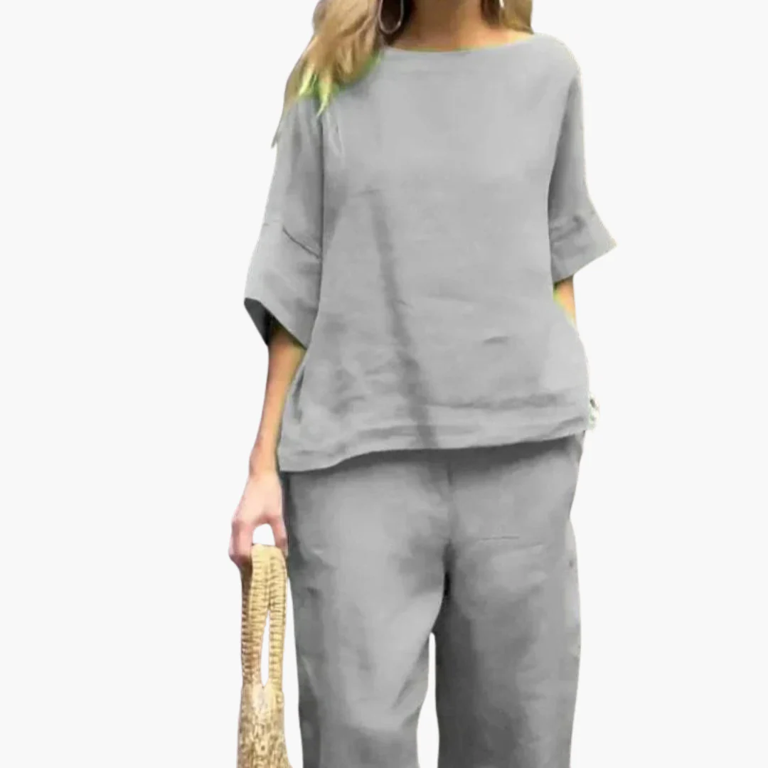 Zweiteiler Set Damen - Crop Top & Cropped Hose für den Sommer - Image 5