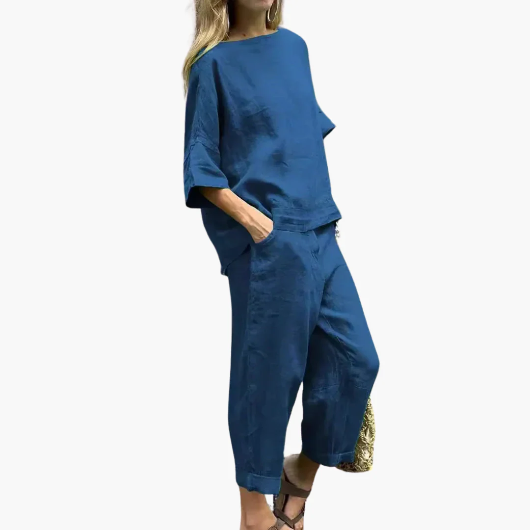 Zweiteiler Set Damen - Crop Top & Cropped Hose für den Sommer - Image 8