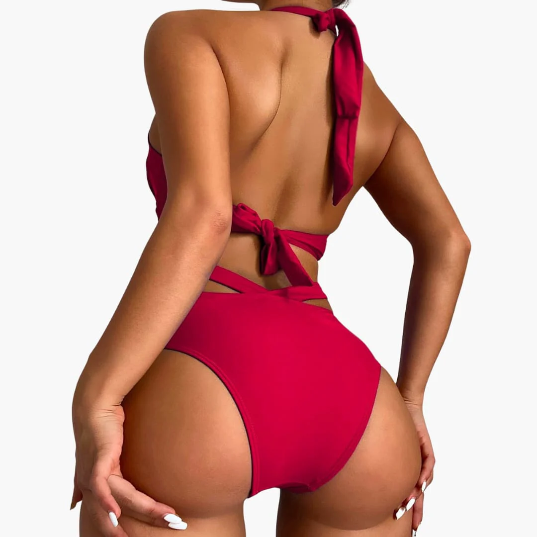 Zweiteiliger Damen-Bikini mit hoher - Taille und Bauchkontrolle - Image 2