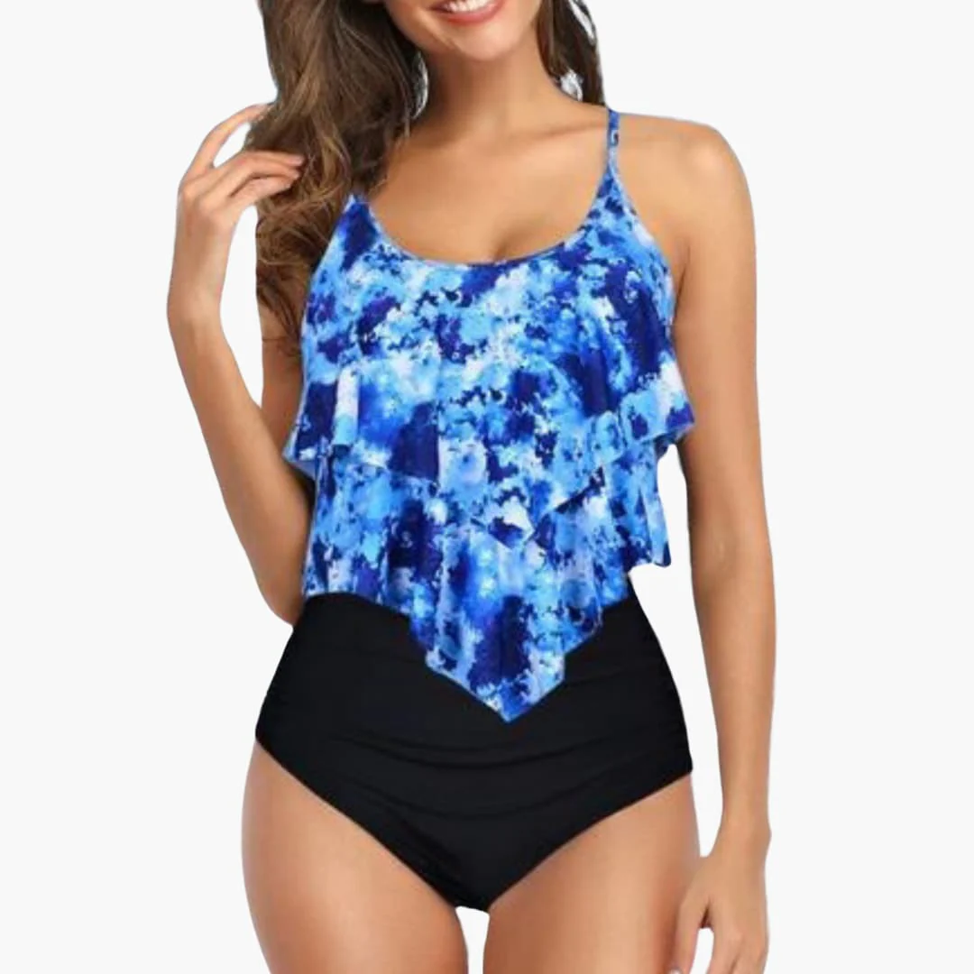 Zweiteiliger Damen - Tankini mit Volant und Bauchkontrolle - Image 5
