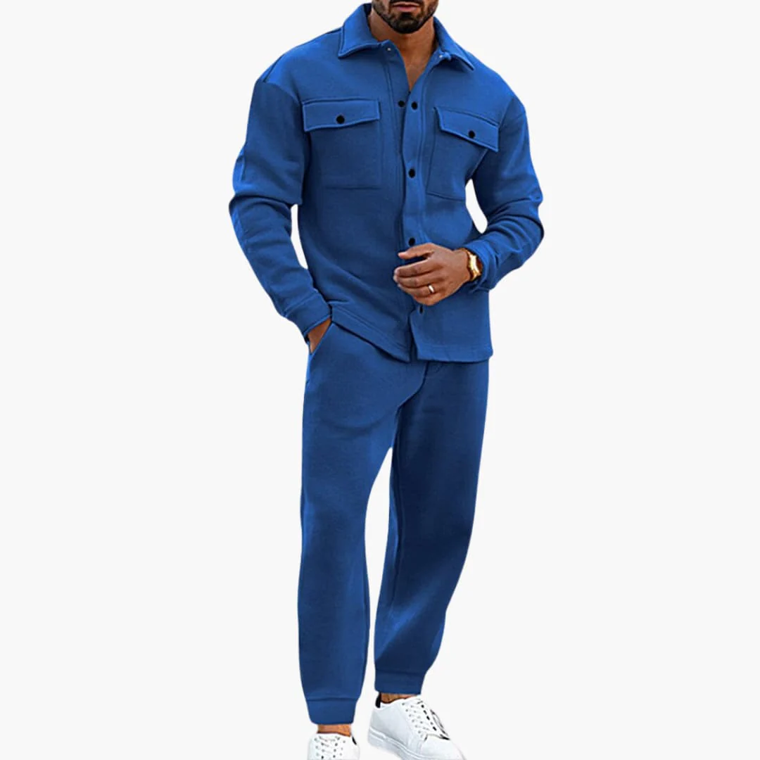 Zweiteiliges Herren Set mit Langarmhemd und Hose - Image 7