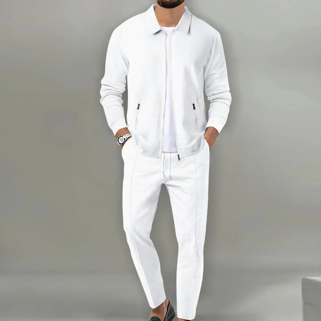 Zweiteiliges Herren-Set | Oberteil und Hose in relaxter Passform - Image 3