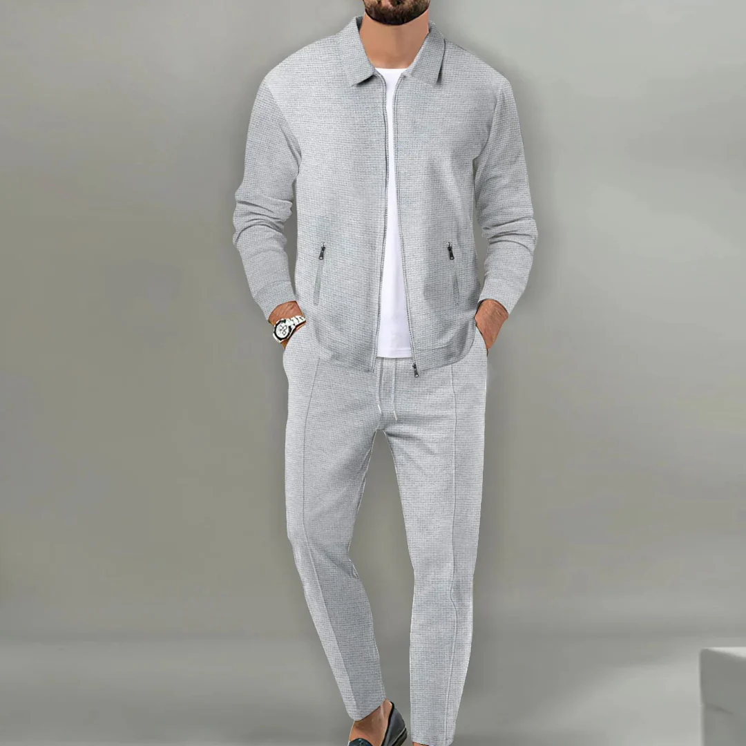 Zweiteiliges Herren-Set | Oberteil und Hose in relaxter Passform - Image 5