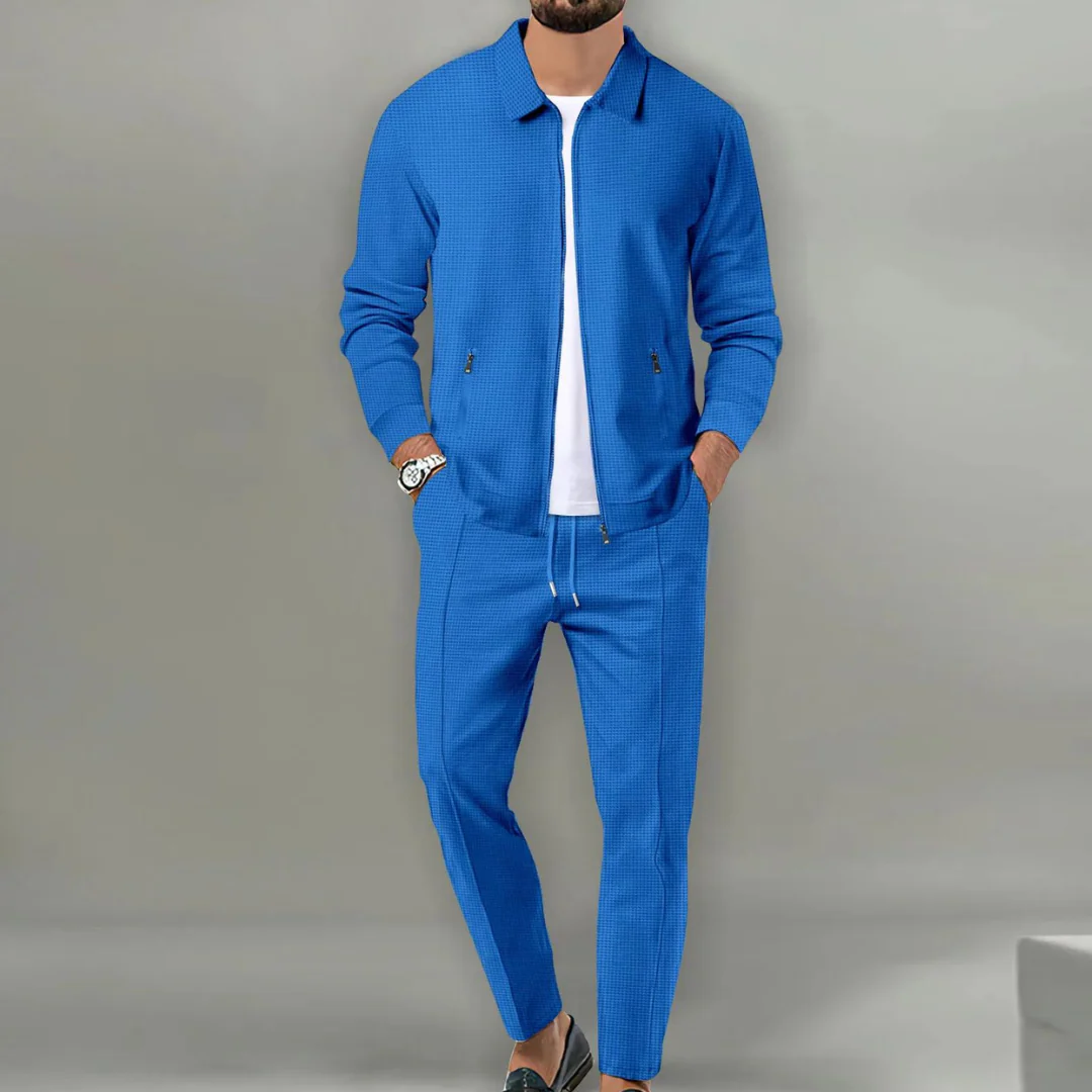 Zweiteiliges Herren-Set | Oberteil und Hose in relaxter Passform - Image 6